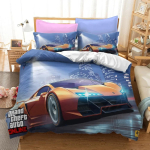 3D Grand Theft Auto M&auml;ngu Tekikate Komplekt Padjap&uuml;&uuml;riga &Uuml;he-, Kahe-, Twin-, T&auml;is-, Queen-, King-suuruses Voodipesu AU Single 140x210cm