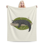 Binturong Arctictis Binturong Personaalne Soe Kingitus &Uuml;lipehme Mikrofliisist Tekk 75x100cm 30x40in