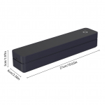 T&auml;toveeringu &scaron;ablooniprinter A4 termoprinter 10 tk &uuml;lekandepaberiga T&auml;toveeringu &uuml;lekande tugi Bluetooth-rakendus 107 mm jaoks must