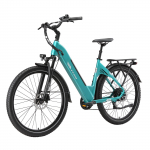 TTGO C5 T&auml;iskasvanute Elektrijalgratas 250W Mootor 48V13.5AH Aku Maksimaalne Koormus 125KG 27-tollised Rehvid Linnas&otilde;iduks Ideaalne Igap&auml;evaseks S&otilde;iduks ja Linna Reisimiseks roheline