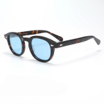 Johnny Depp polariseeritud p&auml;ikeseprillid Meeste p&auml;ikeseprillid Naiste luksusbr&auml;ndi Vintage atsetaatraamiga prillid Small 44mm no box black