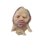 Simulatsioonist lateksist pea kate Vana mees Vanaisa Cosplay Halloweeni peakate Rekvisiit Mask