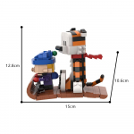 Gobricks MOC Calvined ja Hobbes Tellistest Mudel Calvined ja Hobbes Multikakass Tiiger Ehitusklotsid M&auml;nguasjad Kingitus