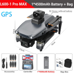 L600-1 Pro MAX 4K Professionaalne droon HD-kaamera, 3-teljelise stabilisaatori ja GPS-iga, 360&deg; takistuste v&auml;ltimine, 5G WIFI RC kvadrokopter M&auml;nguasjad