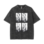 Pestud Vintage Britney Spearsi N&auml;oga Graafiline T-s&auml;rk Meestele Naistele Vabaaja Puuvillane Retro L&uuml;hikeste Varrukatega T-s&auml;rk Unisex Suur T&auml;navar&otilde;ivas S black