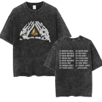 Vintage Pesemistega Rokkansambli Angine De Poitrine Graafilise Tr&uuml;kiga T-s&auml;rk Unisex Gooti Hip Hop Popmuusika L&uuml;hikeste Varrukatega T-s&auml;rk Streetwear S