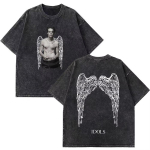 Yungblud IDOLS Maailmatuur Kaup Retro Pesitud T-s&auml;rk Meeste Naiste Hip Hop Rock L&uuml;hikeste Varrukatega T-s&auml;rgid &Uuml;lem&otilde;&otilde;dulised T-s&auml;rgid L gray