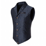 Meeste Paisley vest Steampunk v&ouml;&ouml;tkleit Kitsas l&otilde;ige Liibuv krae Formaalne Vabaaja Retro Kohandatud M