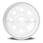 13-tolline X 4,5J / 12-tolline X 4J Valge Kodaraga Haagiseratas 4-100 ja 5-114,3 Autokinnitusr&otilde;ngas Karavani Paadi RV Osad Tarvikud 12inch 12x4J 4-100
