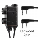 EARMOR M56 PTT Kenwood 2-Pin Taktikaline peakomplekti pistik