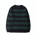 S&uuml;gisene Triibuline Kootud Kampsun Naiste Pulloverid Vabaaja Pullover Rohelised &Uuml;le suuruse Kampsunid Jumper Teismelise T&uuml;druku Streetwear S&uuml;gis L