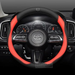 AAFD1 Mazda 3 5 6 SKYACTIV Axela Atenza CX30 CX5 CX8 CX9 MX5 RX8 RX7 BT50 jaoks S&uuml;sinikkiust Nahast Auto Roolikate Lisatarvikud black