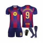 (#9 LEWANDOWSKI) 25-26 Barcelona koduv&auml;ljaku La Liga number Jalgpallis&auml;rk lastele ja t&auml;iskasvanutele 16#