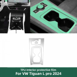 TPU kaitsekile Volkswagen Tiguan L Pro VW 2024 2025 jaoks Selge Sisekeskkonsooli k&auml;igukanginupp Paneel Kriimustusvastased Tarvikud gear film