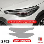For Toyota Corolla Cross M20E -2023 auto esitulede esilaterna toon must kaitsekile l&auml;bipaistev kaitsekleebis