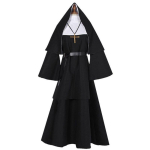 Silmatorkav Must Nunn Valak Kost&uuml;&uuml;m Ideaalne Halloweeni Pidudeks Ja Cosplay Huvilistele XL must