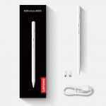Lenovo BP17BL Universaalne Stylus-pliiats, Bluetooth-&uuml;hendusega laetav mahtuvuslik joonistuspliiats iPadile, Androidi ja iOS-i tahvelarvutitele, Type-C laadimine vahetatava otsikuga valge