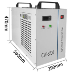 VEVOR CNC t&ouml;&ouml;stuslik veejahuti CW-5200