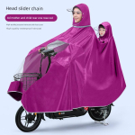 Kahekihiline Naiste Laps-Vanem Akutoitega Auto Vihmamantel XXXXL, 5XL punane