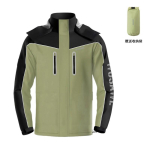Tuulekindel Veekindel Jalgrattas&otilde;idu Vihmajakk V&auml;litingimustes Matkamine Kalastamine Rada Jooksmine Kasutus Unisex Asia 4XL - EU 3XL black