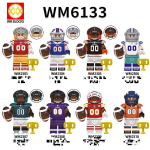 Philadelphia Eagles NFL Jalgpalli Minifiguuride Ehitusklotside M&auml;nguasi, Mini F&auml;nnide Kogutav Komplekt, Loov Kingitus WM6133(2303-2310) 8pcs