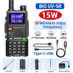 Baofeng uuendatud UV-5RH 10W raadiosaatja &otilde;hukanali traadita sageduse kopeerimisega pika leviga Type-C laadijaga UV 5R amat&ouml;&ouml;rraadio US