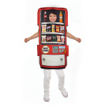 Halloweeni automaadi kost&uuml;&uuml;m Naljakas suupistete v&auml;ljastaja Cosplay riietus lastele ja t&auml;iskasvanutele K&auml;snapidu esinemisrekvisiit One size fits all black