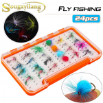 K&auml;rbsega p&uuml;&uuml;gi landid 24tk/karp k&auml;rbsega &otilde;ngekonksu s&ouml;&ouml;t K&auml;rbsed kuivk&auml;rbsega p&uuml;&uuml;gi landid kalastustarbed 24 Pcs With Box