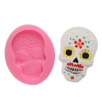 Silikoonvormi pealuu mask Kujundusvormid K&uuml;psetus saia puding &Scaron;okolaadivormi koogi kaunistamise t&ouml;&ouml;riistad