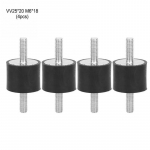 4 tk M6 kummikinnitused meeste vibratsioonivastased vaikseplokised autopaadi poolid VV25*20 M6*18