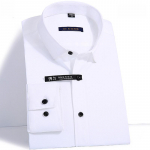 Suurep&auml;rane Solid klassikalise pikkade varrukatega allapoole kraega bambuskiust elastsed slim fit meeste sotsiaalsed s&auml;rgid S