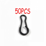 50 tk/pakendis Quick Kwik klambrid, matt musta v&auml;rvi karpkalap&uuml;&uuml;gi terminali otsatarbed