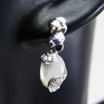 Altesse [F7194] &ndash; h&otilde;bedased k&otilde;rvar&otilde;ngad 'R&ecirc;ve en Nacre' valge valge