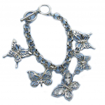 Les Tr&eacute;sors De Lily [G9486] - Bracelet Cr&eacute;ateur 'Sissi' blanc - 35x20 mm valge