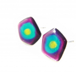 NOA [H4540] - Boucles Cr&eacute;ateur 'Les Acidul&eacute;s' rose bleu Heleroosa