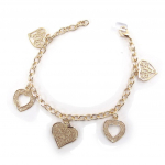 Les Tr&eacute;sors De Lily [J9611] - Bracelet Plaqu&eacute; Or 'Love' kuld