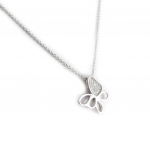 Les Tr&eacute;sors De Lily [L2039] &ndash; valge h&otilde;bedane kaelakee  Butterfly valge