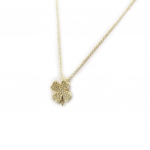 Les Tr&eacute;sors De Lily [L7071] - Collier Plaqu&eacute;-Or 'Tr&egrave;fle' blanc dor&eacute; kuld