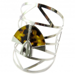 Les Tr&eacute;sors De Lily [P4910] &ndash; h&otilde;bepruun disainerk&auml;ev&otilde;ru &lsquo;Cleopatra&rsquo; &ndash; laius 9 cm pruun