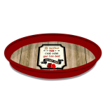 V&auml;ike prints [Q3792] - &uuml;mmargune metallist kandik  S&otilde;numid  (parim vein on see, mida jood koos s&otilde;pradega) - 33 cm pruun