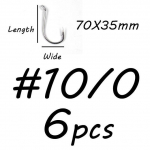 Terav roostevabast terasest kaheksajala konks, merevee kalakonksud 1/0 2/0 4/0 6/0 8/0 10/0 merekalap&uuml;&uuml;gi terminali tarvikud #10/0