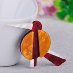 Blucome Ilusa Looma Linnu kujuga Pross V&auml;rvilised akr&uuml;&uuml;list Ehted Rev&auml;&auml;rin&otilde;el Naiste Laps T&uuml;drukute Riided Sall M&uuml;ts Kott Aksessuaarid oranž