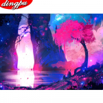 5D Teemantmaal T&auml;ispuurimine Round Teemanttikandid Kodukaunistus Teemantkunst 20X30CM