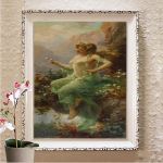 Isetegija 5D Teemantmaali Ristpistekomplekt Teemanttikandid N&auml;put&ouml;&ouml; Kunst Pilt kividest kaunistus Kingitus Full Round 20X30CM