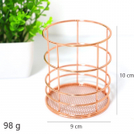 B&uuml;rootarbed lauaarvuti hoiustamiskorvi pliiatsihoidja Sorteeri P&otilde;hjamaade roosakuldne rauast &uuml;mmargune ruut Square cylinder roosa kuldne v&auml;rv