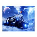 5D Teemantmaal Sinine Rong Teemanttikandid Ristpistes Kodukaunistus K&auml;sitsi valmistatud kingitused Round 20x30cm