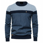 AIOPESON Spliced ​​Cotton Kampsun Meeste vabaaja O-kaelusega Kvaliteetne Pullover Kootud Kampsunid Meeste Uued s&uuml;gistalvised Meeste Kampsunid M 55-65 kg