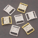 20 tk. Kivikiviga metallist pandlad bikiinirinnahoidja kaunistamiseks isetehtud v&ouml;&ouml;r&otilde;ngad &otilde;mbluskoti tarvikud 15x12mm 20pc silver