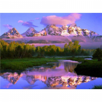 Uus DIY 5D teemantmaaling Scenic Lake Teemanttikandid Scenery Ristpistes T&auml;isringi puurmosaiik Kodukaunistuse kingitus Full Round 15x20CM