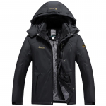 V&auml;lisr&otilde;ivad Meeste Thick Plus Velvet Windcheater veekindel seiklus, soojad m&auml;gironimisriided, eemaldatavad kapuutsid jakk meestele 6XL pruun